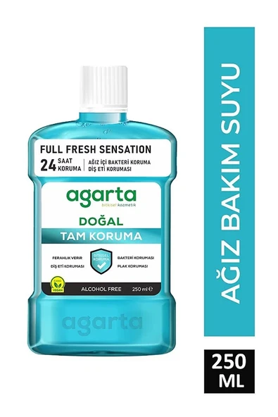 Agarta Ağız Çalkalama Suyu Doğal Tam Koruma Alkolsüz 250 Ml
