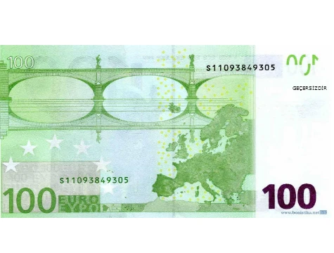 Şaka Parası - 100 Adet 100 Euro - 2