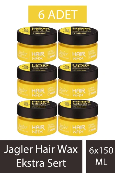 Jagler Hair Wax Ekstra Sert 150 ml 6 Adet