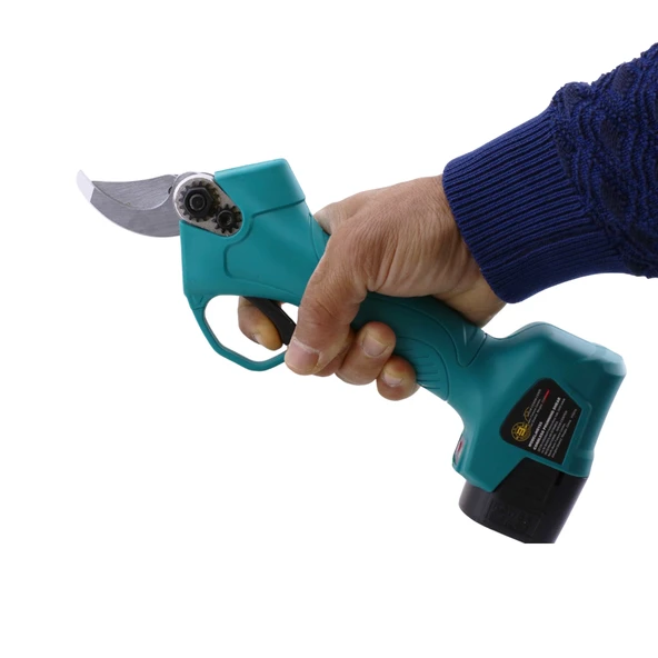 Şarjlı Çift Akülü Budama Makası Dal Kesme 5.0 AH 24 V Kömürsüz Bağ Üzüm Çubuk Budama Mini Testere - 2