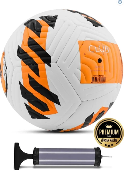 Halı Saha Futbol Topu Turuncu Dayanıklı TPU Kaplama Pompa Hediyeli No:5 - 2