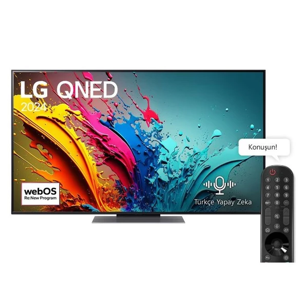 LG 55QNED86T6A 55" 139 Ekran 4K Ultra HD QNED Televizyon