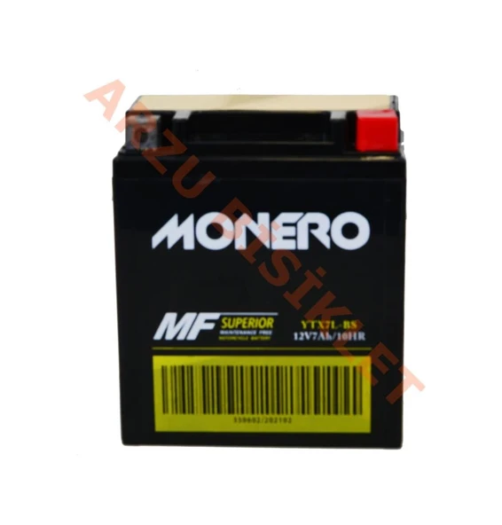 12V7Ah (Ytx7L - Bs -) [Honda Grubu] [113x70x132] Monero Akü