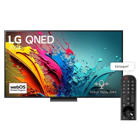 LG 75QNED86T6A 75" 189 Ekran 4k Ultra HD QNED Televizyon