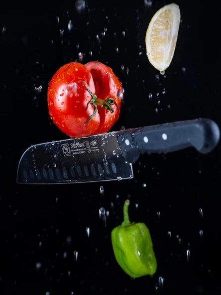 Sürbisa Aşçı Bıçağı - Santoku (Oluklu) 61095 19.0 cm - Resim 2
