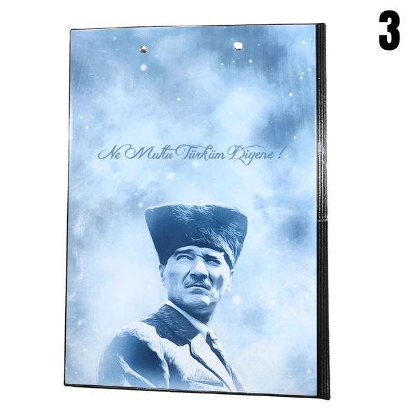 LİZ A4 Pvc Resimli Kapaklı Sekreterlik (Askı Aparatlı) - 7