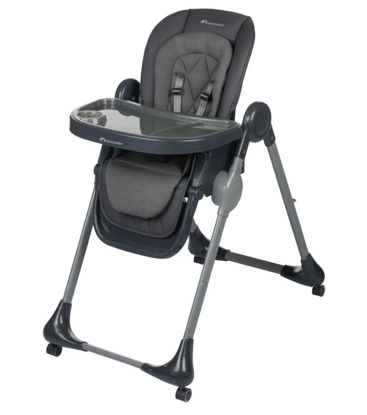 Bebeconfort Olea Katlanabilir Tekerlekli Mama Sandalyesi Mineral Graphite
