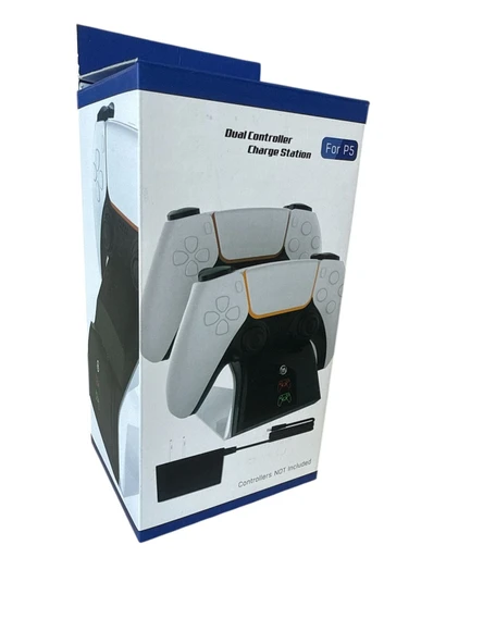P5102 Ps5/Ps5 Slim/Ps5 PRO UYUMLU ADAPTÖRLÜ Joystick Şarj Stand Dock - 2
