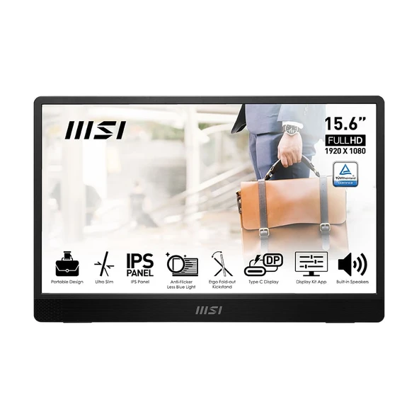 Msi 15.6'' MP161 E2U Pro 60Hz 4ms IPS Portatif Monitör