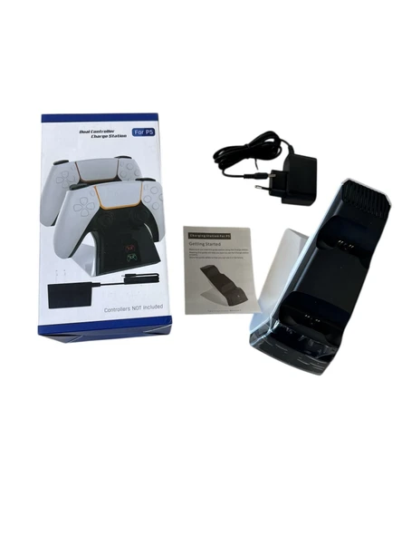 P5102 Ps5/Ps5 Slim/Ps5 PRO UYUMLU ADAPTÖRLÜ Joystick Şarj Stand Dock - 3