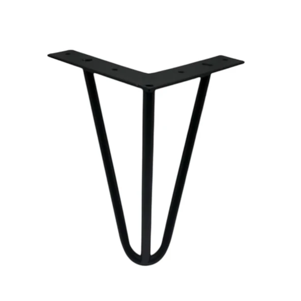 Çubuk Ayak Metal 20 cm Siyah Mobilya Koltuk Ayağı