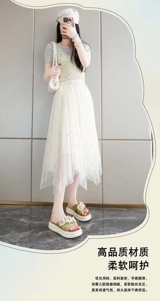 Bayan Terlik Sandalet - Yazlık - Çiçek Desenli (Bej) - Resim 9