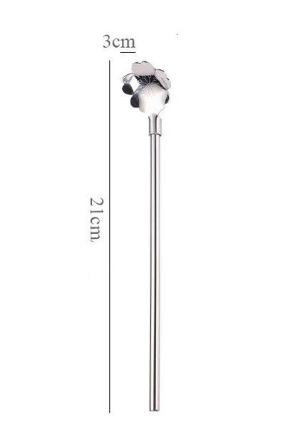 Paslanmaz Metal 2 li Kaşıklı Pipet Fırça Seti - 3