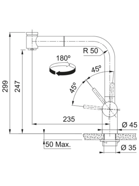 Franke Atlas Neo Doccia Armatür - 6