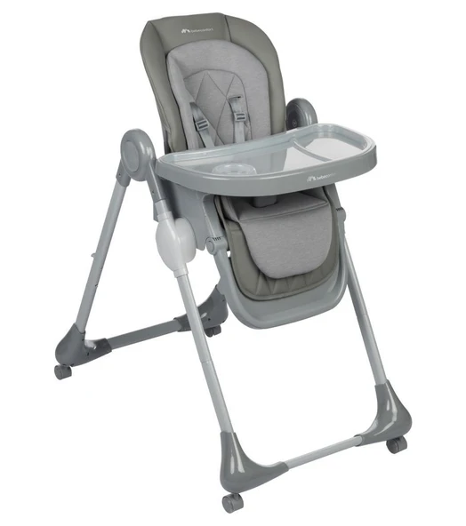 Bebeconfort Olea Katlanabilir Tekerlekli Mama Sandalyesi Mineral Grey - 2