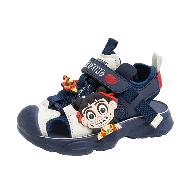 Unisex Çocuk Karikatür Sandalet (Mavi)