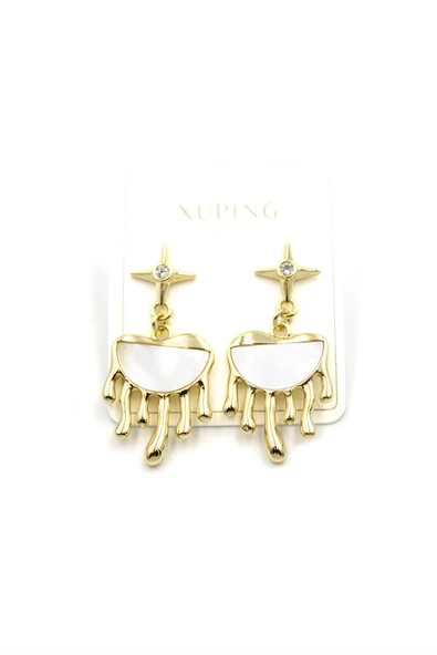 Yıldız Küpe - 14K Altın - Resim 2