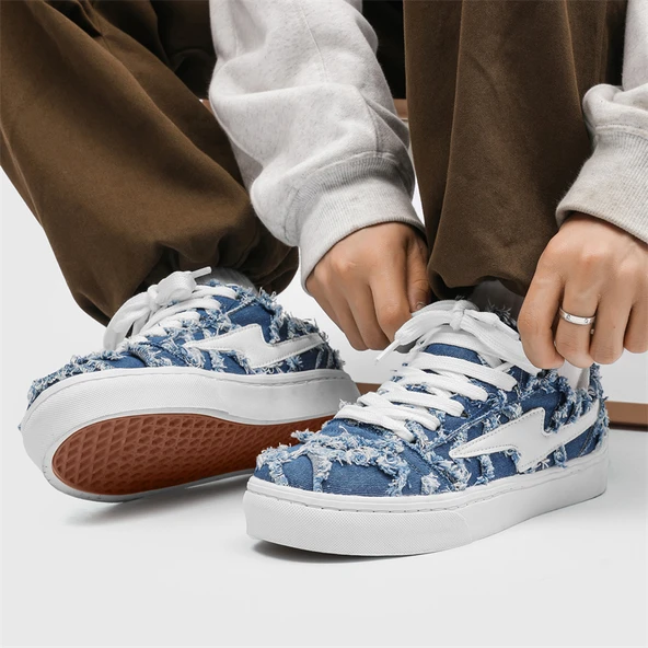 Erkek Günlük Spor Ayakkabı (Kot Mavisi) - Resim 5