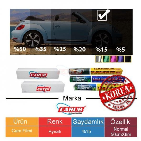 Aynalı Görünüm Cam Filmi Performans 50 Cm x 6 Metre Rulo Halinde Kutu Falçata ve Ragle hediyeli - 4