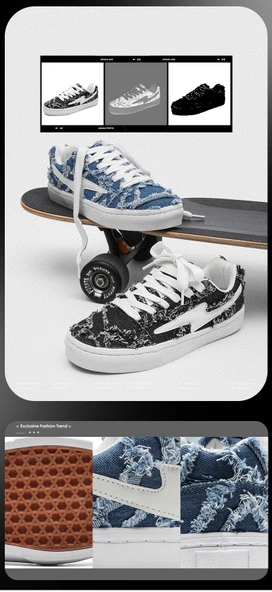 Erkek Günlük Spor Ayakkabı (Kot Mavisi) - Resim 7