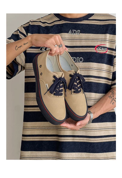 Erkek Kanvas Ayakkabı (Haki Sarı) - Resim 9