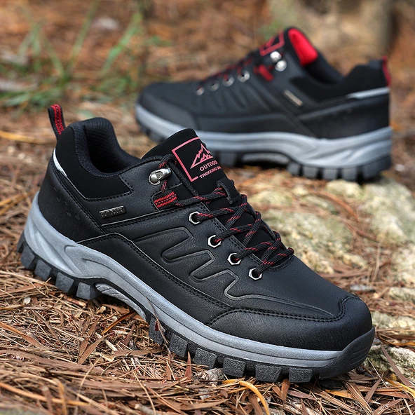 Erkek Dağcılık Ayakkabısı - Bağcıklı - Düşük Kesim (Kahverengi) - Resim 6