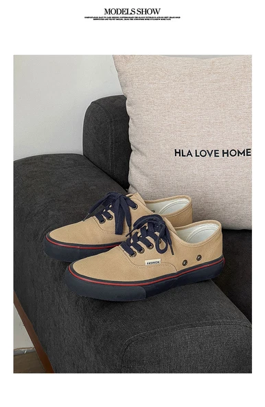 Erkek Kanvas Ayakkabı (Haki Sarı) - Resim 8