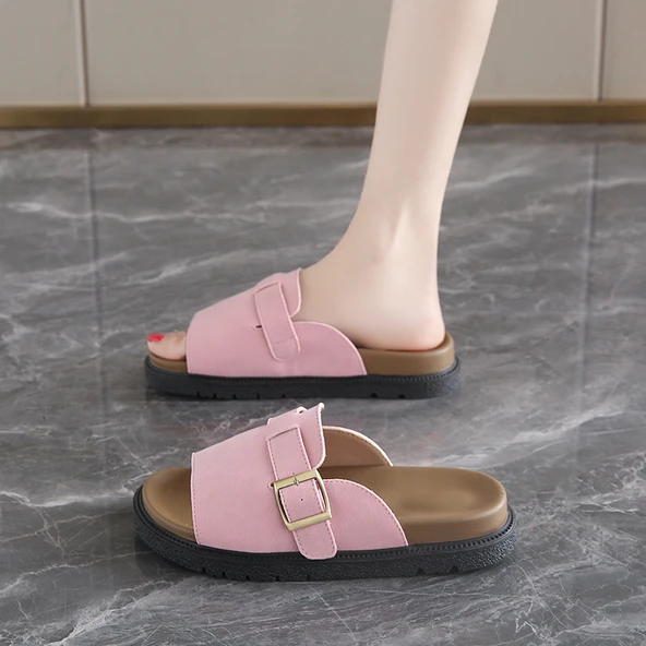 Kadın Terlik Sandalet (Pembe)