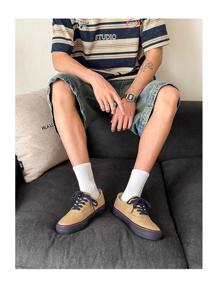 Erkek Kanvas Ayakkabı (Haki Sarı) - Resim 11