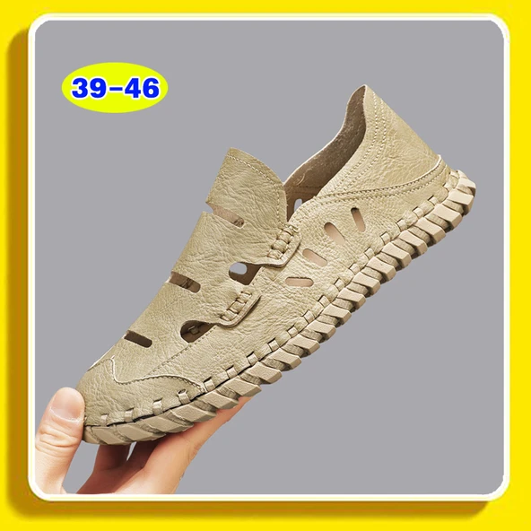 Erkek Yazlık Günlük Sandalet (Kum Rengi)