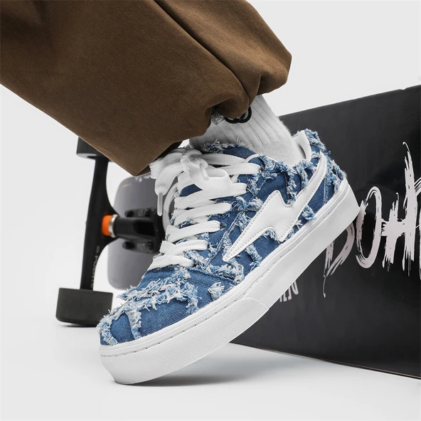 Erkek Günlük Spor Ayakkabı (Kot Mavisi) - Resim 2