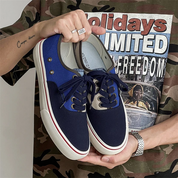 Erkek Kanvas Ayakkabı (Haki Sarı) - Resim 2