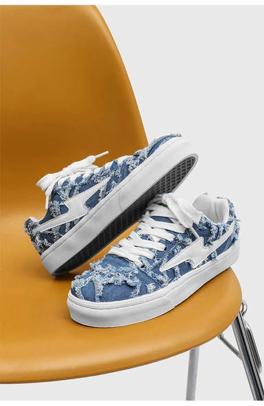 Erkek Günlük Spor Ayakkabı (Kot Mavisi) - Resim 9