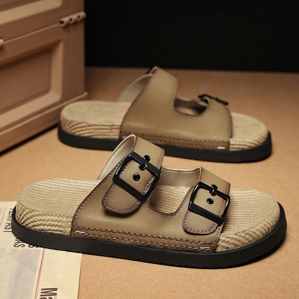 Unisex Yazlık Plaj Terliği (Siyah) - 7