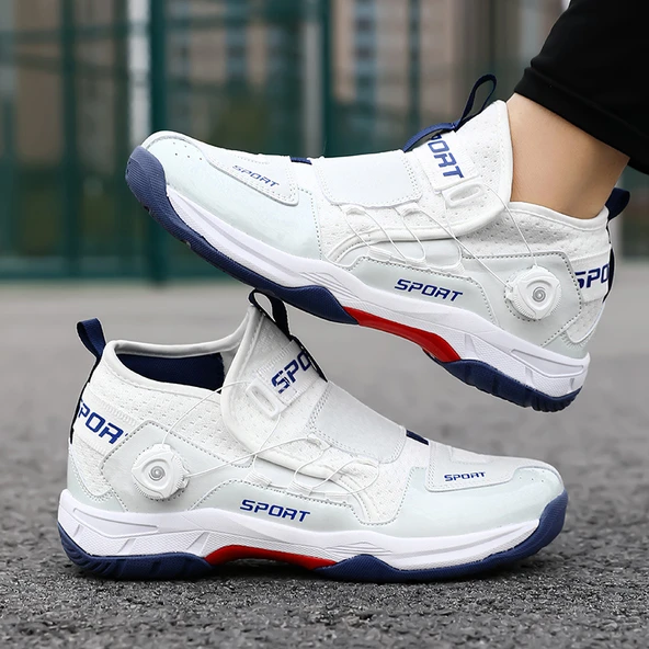 Unisex Badminton Ayakkabısı (Beyaz - Mavi) - Resim 5