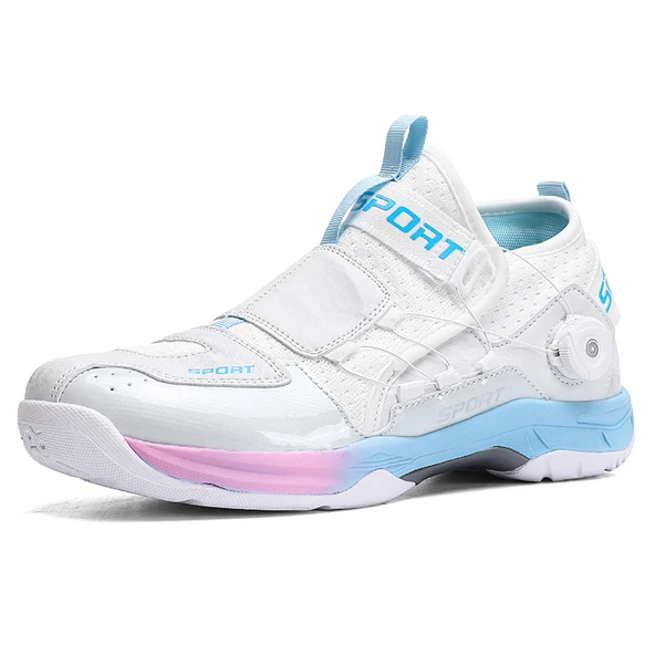 Unisex Badminton Ayakkabısı (Beyaz - Mavi) - Resim 8
