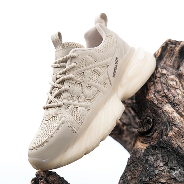 Erkek Günlük Spor Ayakkabı (Kum Rengi) - Resim 4