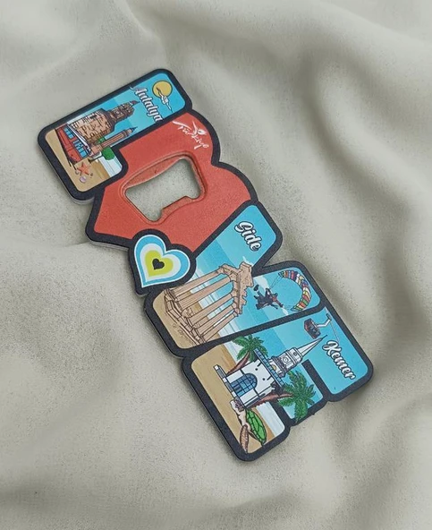 Magnet Açacak Gazoz Şişe Açacağı Mıknatıslı Buzdolabı Süsü Turizm Antalya Görselli