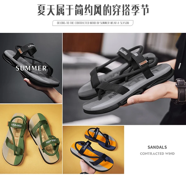 Erkek Terlik Sandalet (Siyah) - Resim 8