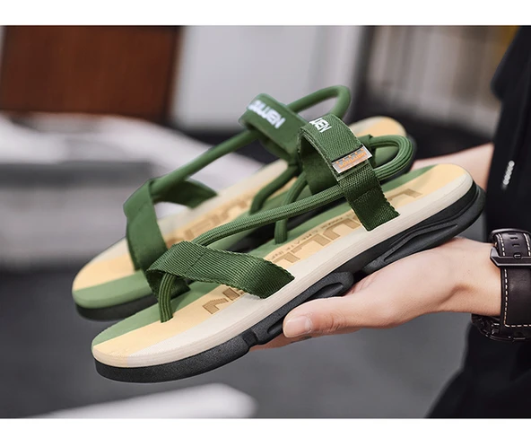 Erkek Terlik Sandalet (Siyah) - Resim 11