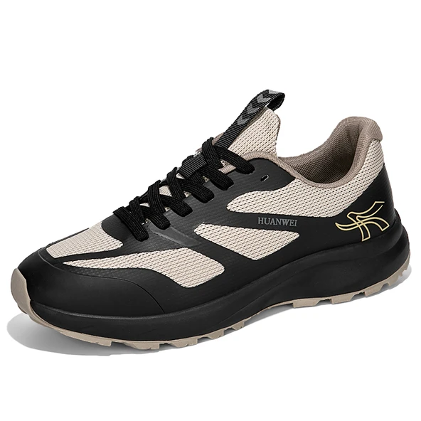 Erkek Retro Spor Ayakkabı (Siyah - Gri) - 4