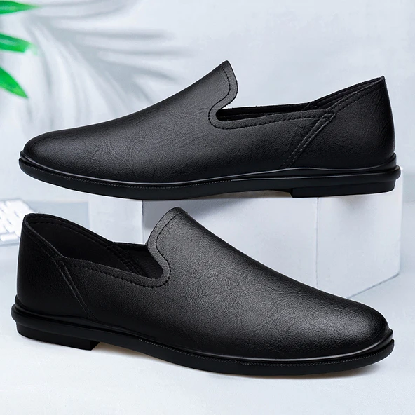Erkek Deri Loafer Ayakkabı (Beyaz)