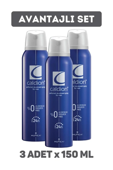Caldion Classic Deodorant Erkek 150 ml 3 Adet