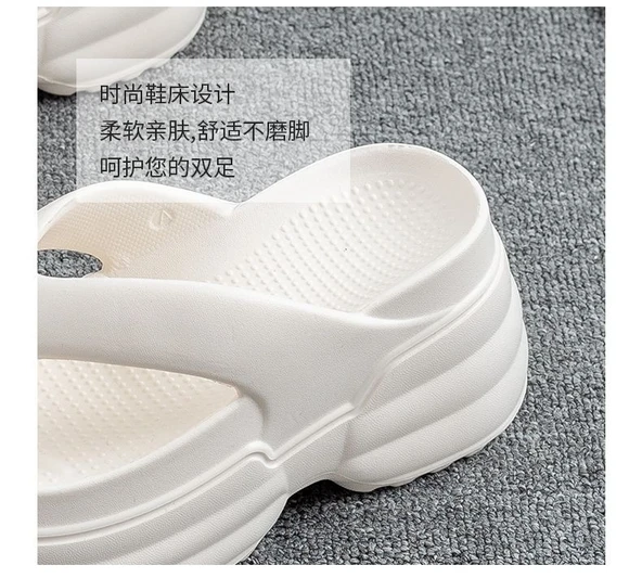 Kadın Yüksek Topuklu Terlik Sandalet (Kahverengi) - Resim 11