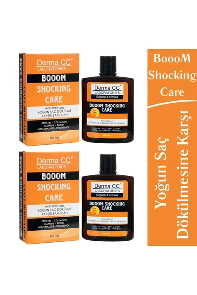 Booom Shocking Care Şampuan - Yoğun Saç Dökülmesi Karşıtı 500m X 2 Adet