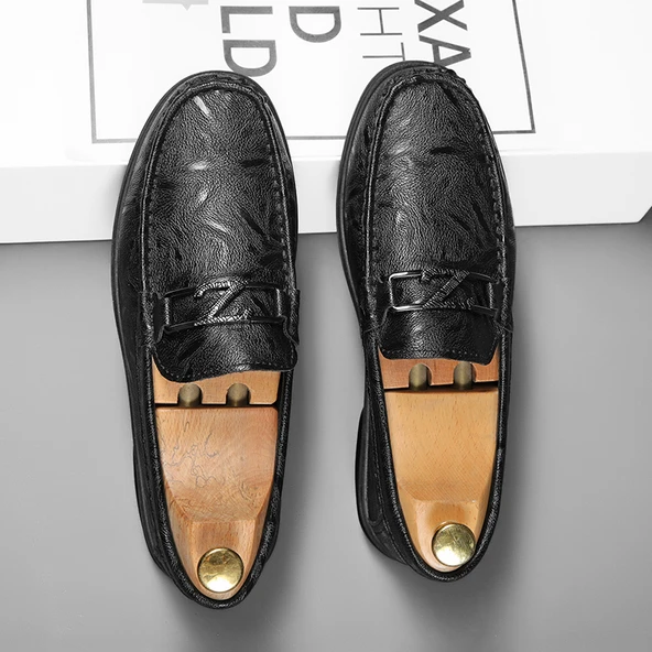 Erkek Günlük Moccasin Ayakkabı (Siyah)