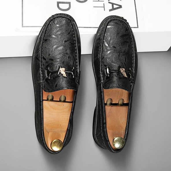 Erkek Günlük Moccasin Ayakkabı - Siyah (Siyah)