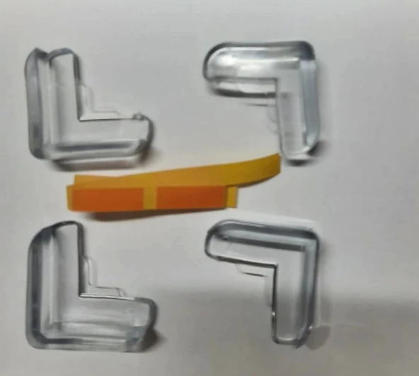 8 Lİ Masa Sehpa Köşe Koruyucu Silikon- Çocuk Koruma Aparatı - 4