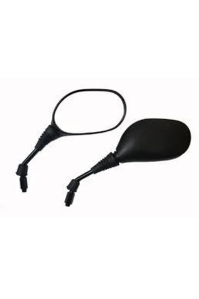 Motorsiklet Motosiklet Dikiz Aynası Ayna Siyah 8 Mm Çap