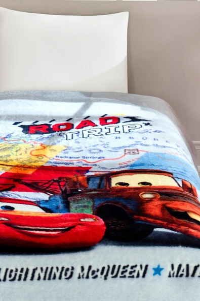 Özdilek Cars Mcqueen Road Disney Lisanslı Tek Kişilik Çocuk Battaniyesi 155x215 cm - 2